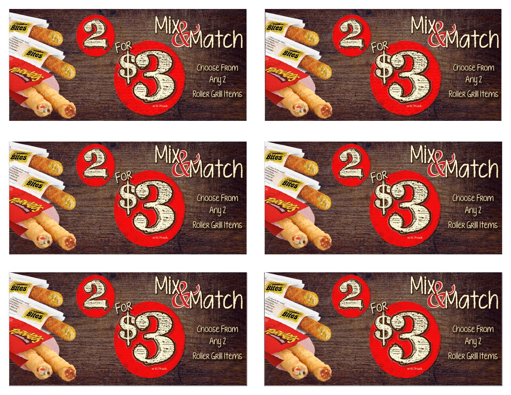 Mix & Match Tornado 3X5 6UP